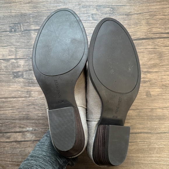 *NINE WEST* Silver x Brown Low-Cut Boots Size 6.5 - Picture 8 of 9